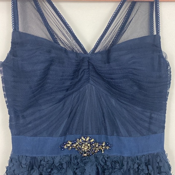 Adrianna Papell | Navy Cocktail Maxi Dress - Picture 6 of 12